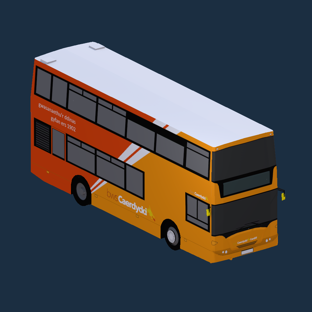 Cardiff Bus Unbranded Omnicity Decker