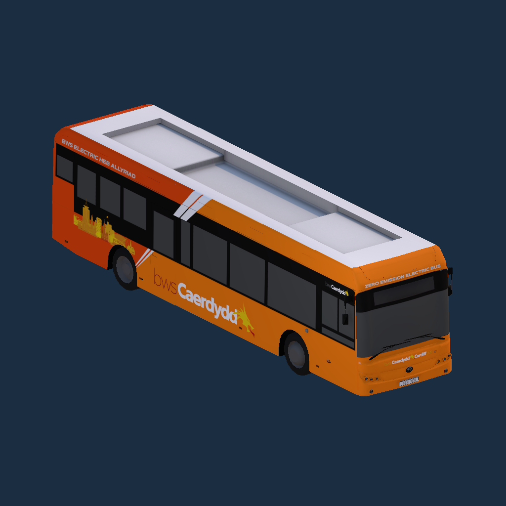 Cardiff Bus Unbranded E12