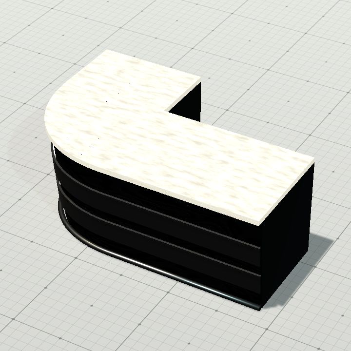 Modern counter, left