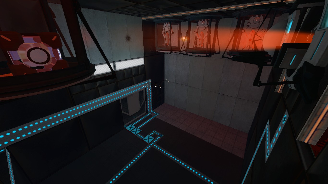 Glados and turrets