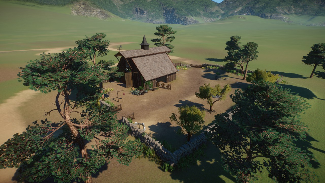 Realistic Barnyard habitat