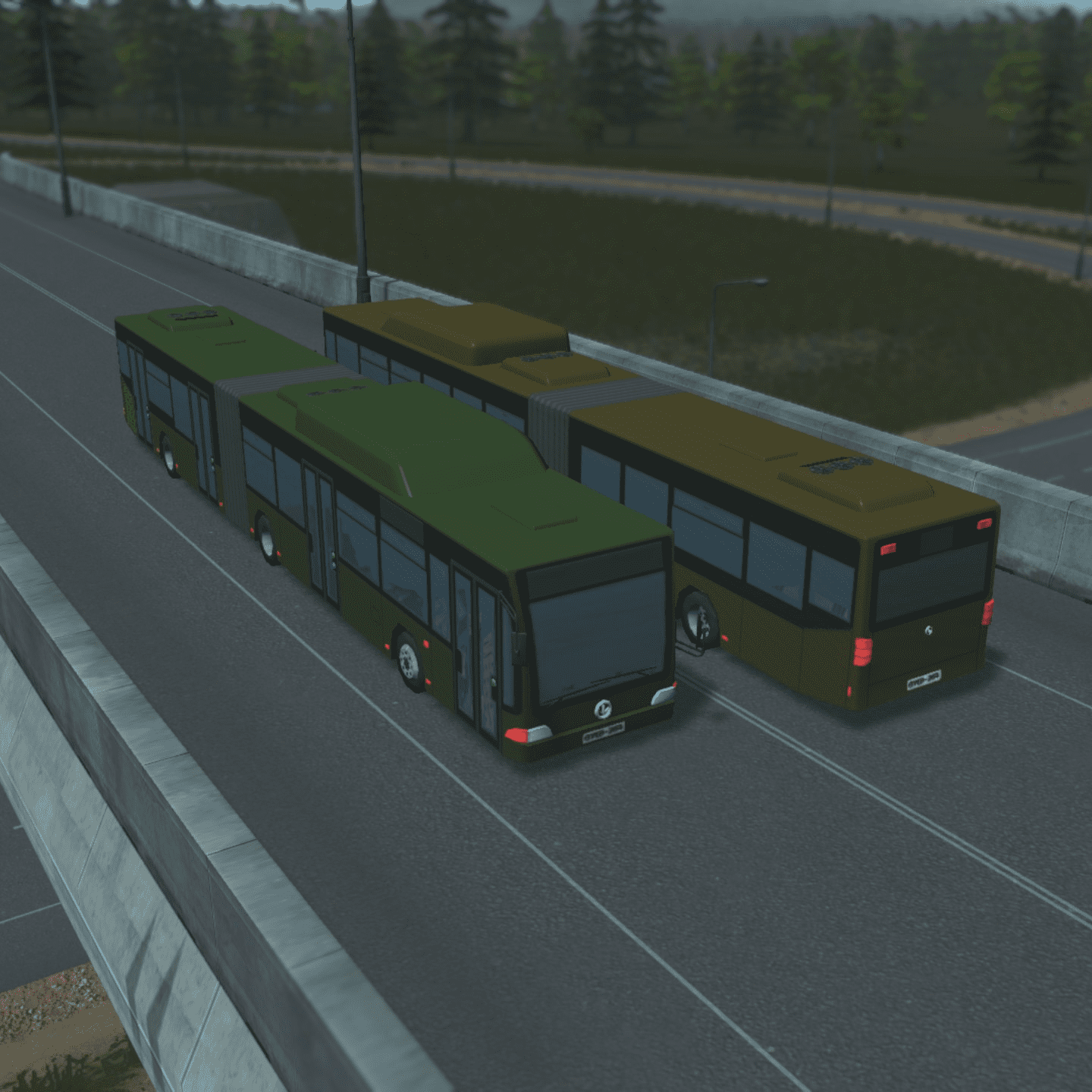 Articulated Biofuel Bus