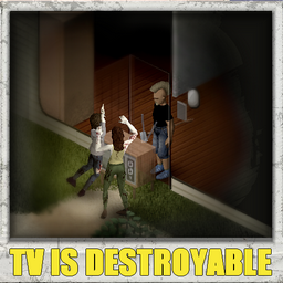 Zombies can destroy TVs