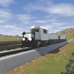 Green Goat Locomotive and Slug Set