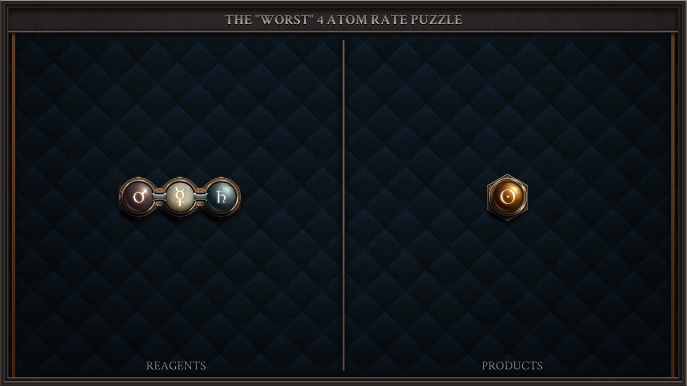 THE "WORST" 4 ATOM RATE PUZZLE