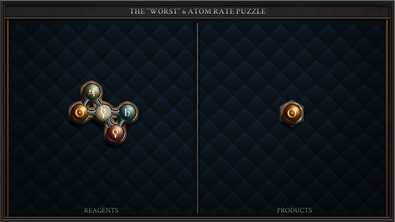 THE "WORST" 6 ATOM RATE PUZZLE