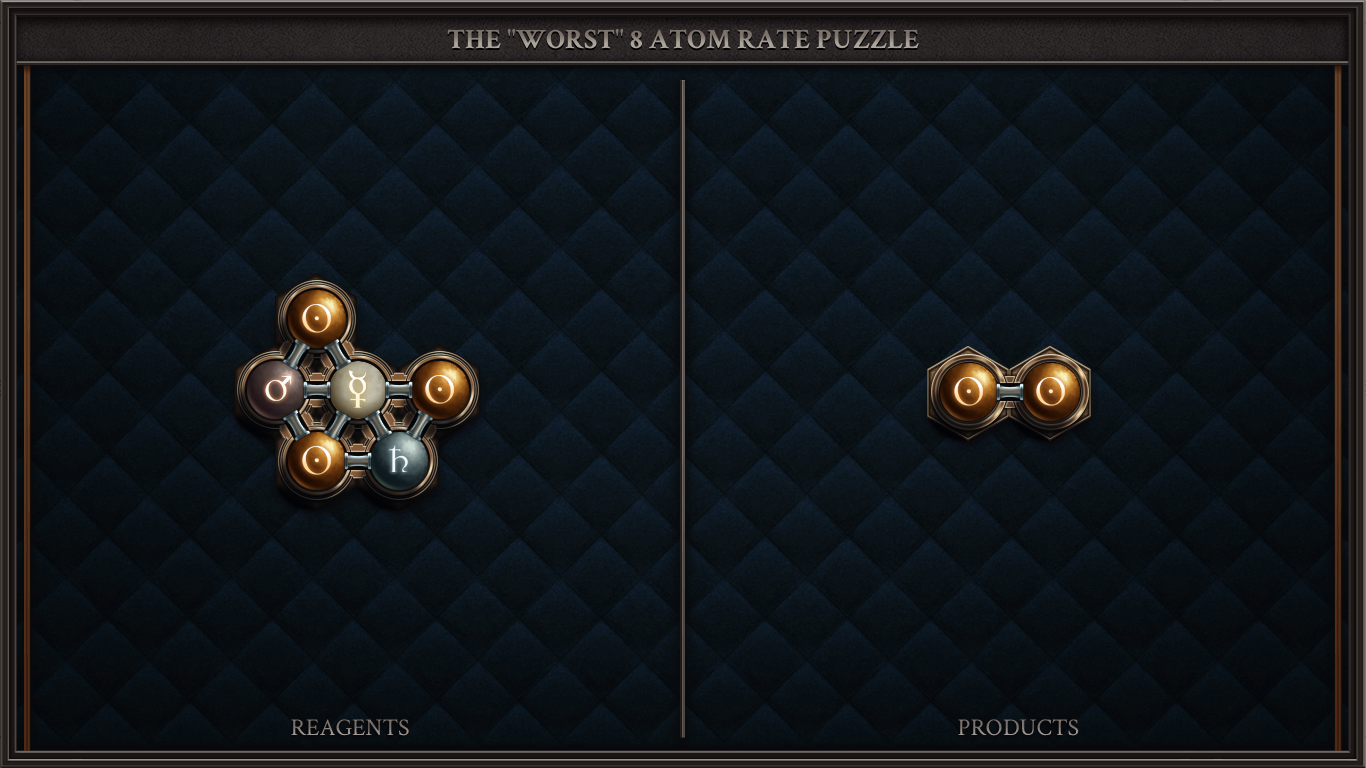 THE "WORST" 8 ATOM RATE PUZZLE