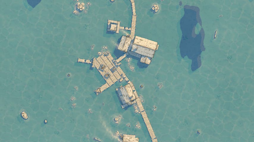 Village in the water