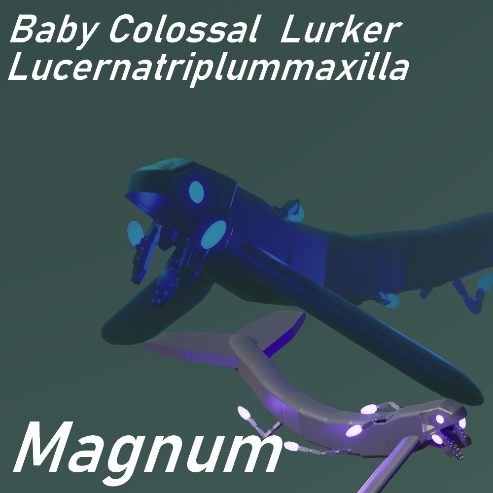 (1.7+) Colossal Lurker Fish - Lucernatriplummaxilla Magnum (Baby)
