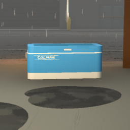 vintage coleman cooler-teal-