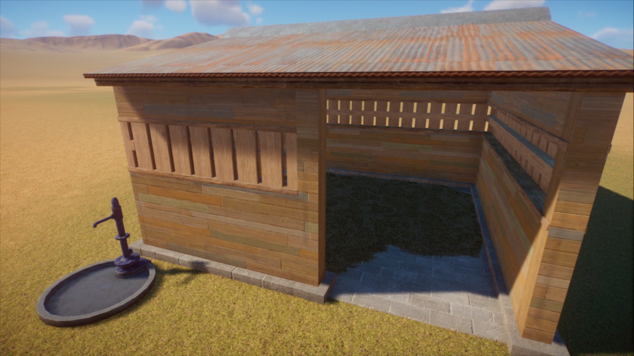 Australian Medium Wooden Shelter