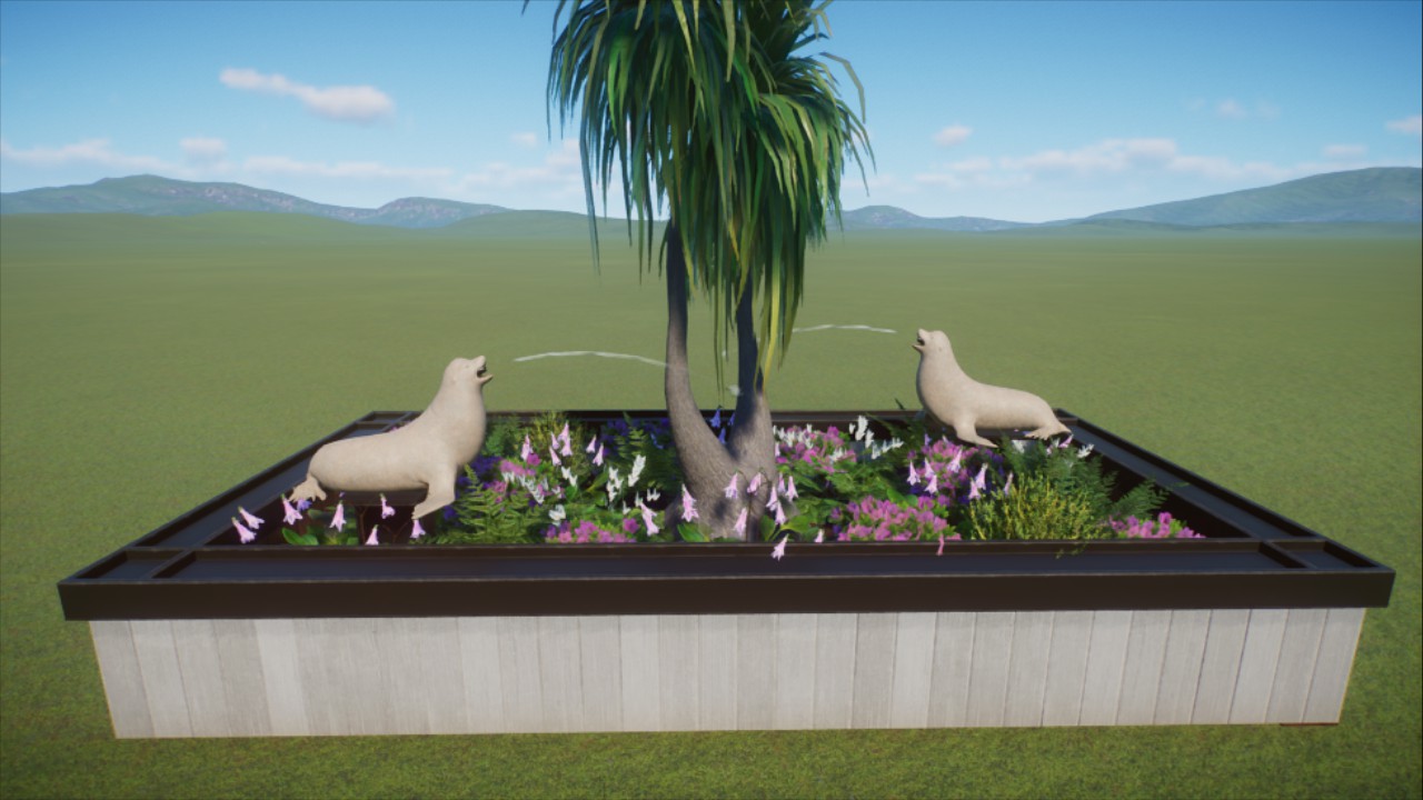 Sea Lion Fountain Planter
