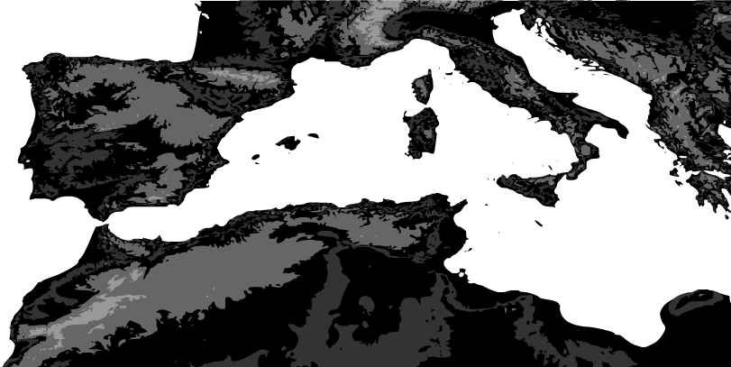 West Medditerranean Sea Map