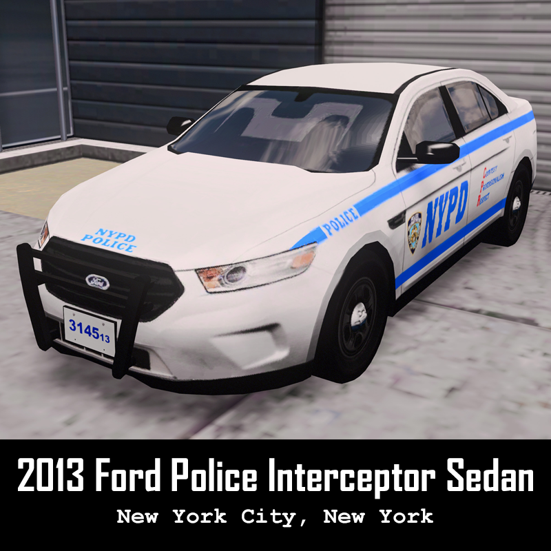 NYPD - 2013 Ford Interceptor Sedan Slicktop