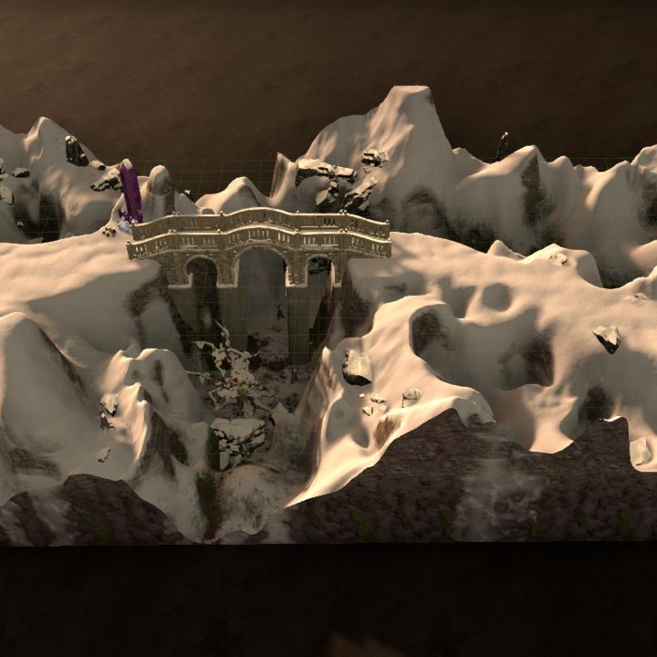 Snowy Feywild Mountains