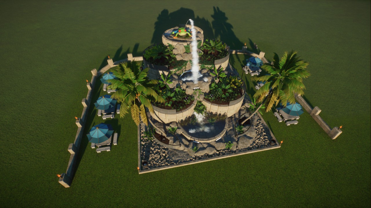 Red Eyed Tree Frog Fountain / Plaza