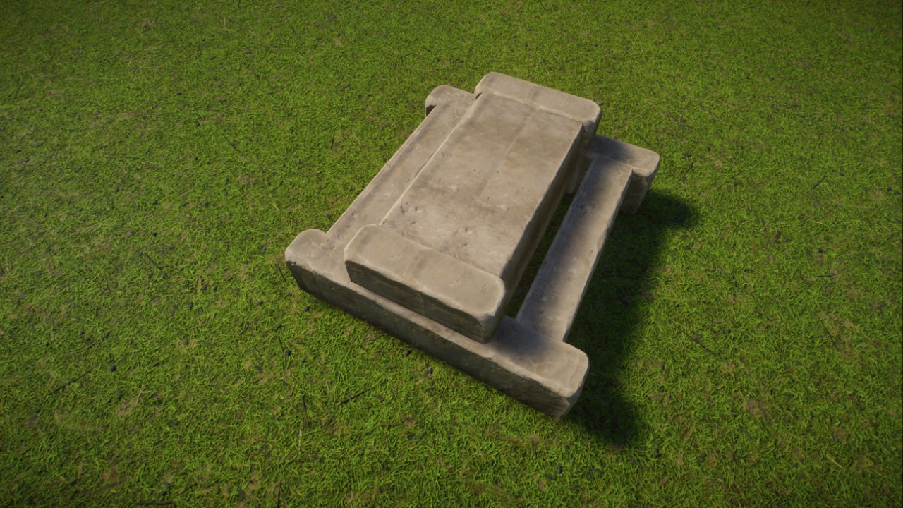 Stone Picnic Table