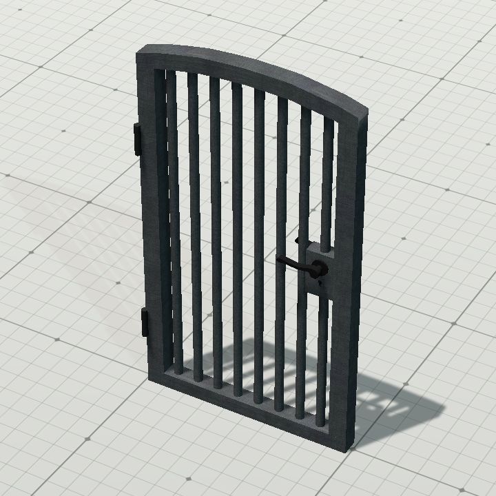 Steel bar door