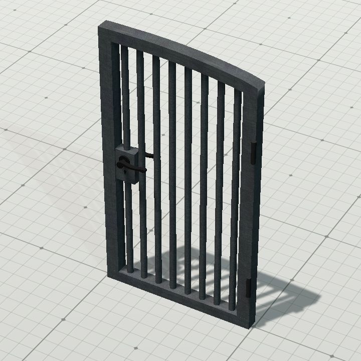 Steel bar double door 2