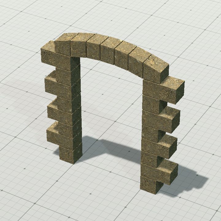 Old stone door frame