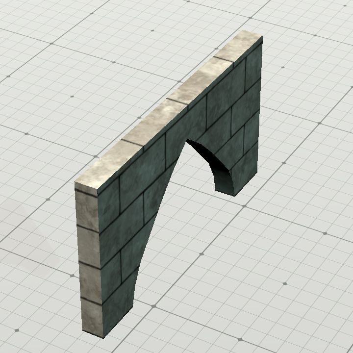Gothic stone wall extension for window