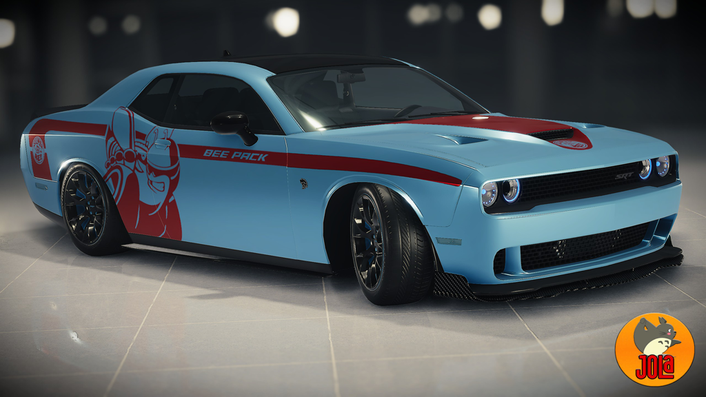 Livery Dodge Challenger Hellcat- Bee Pack Red