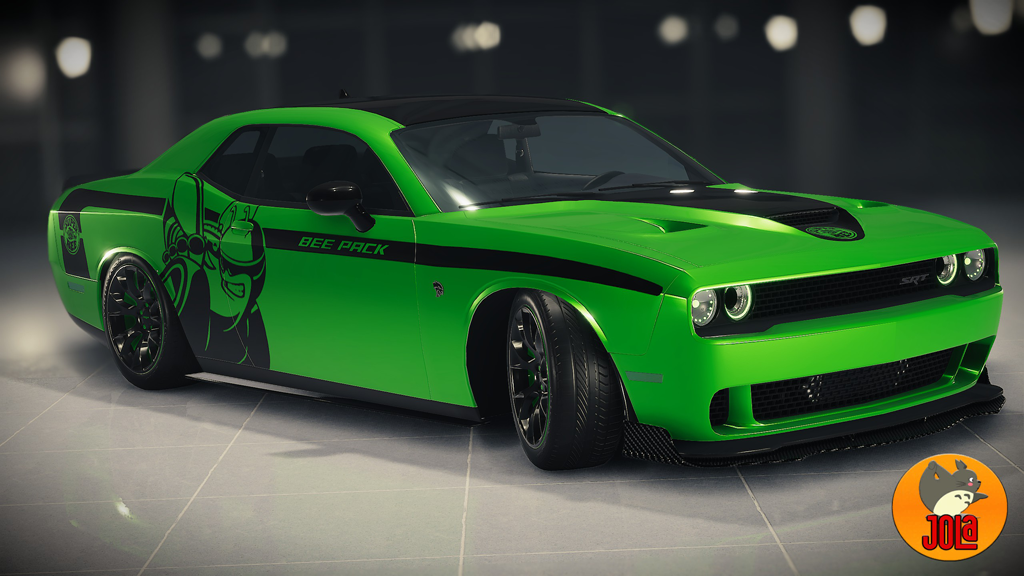 Livery Dodge Challenger Hellcat- Bee Pack Black