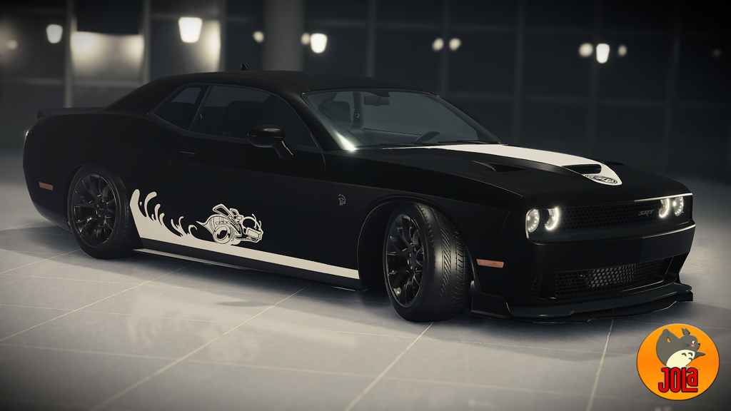 Livery Dodge Challenger Hellcat- Bee Pack 2 White