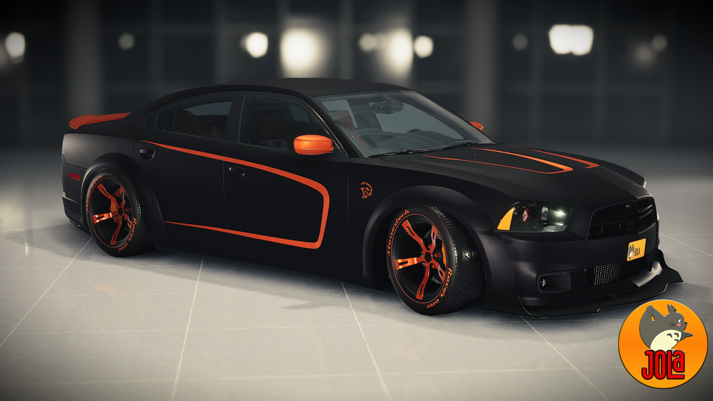 Livery Dodge Charger - SRT Hellcat Black/Orange