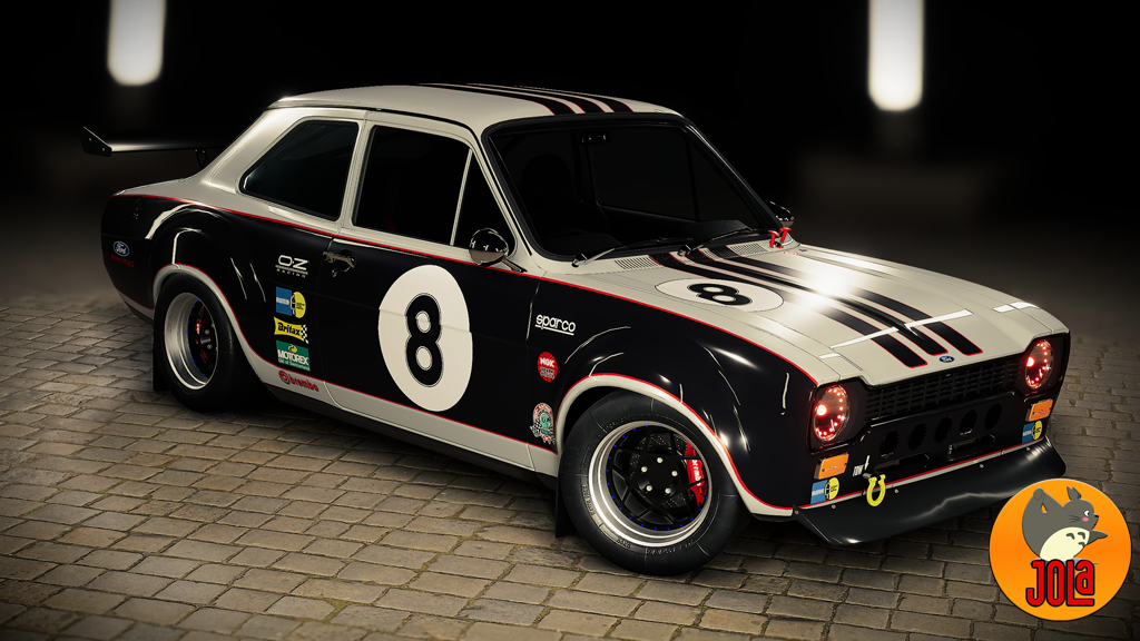 Livery Ford Escort RS MK1 - Race Black #8