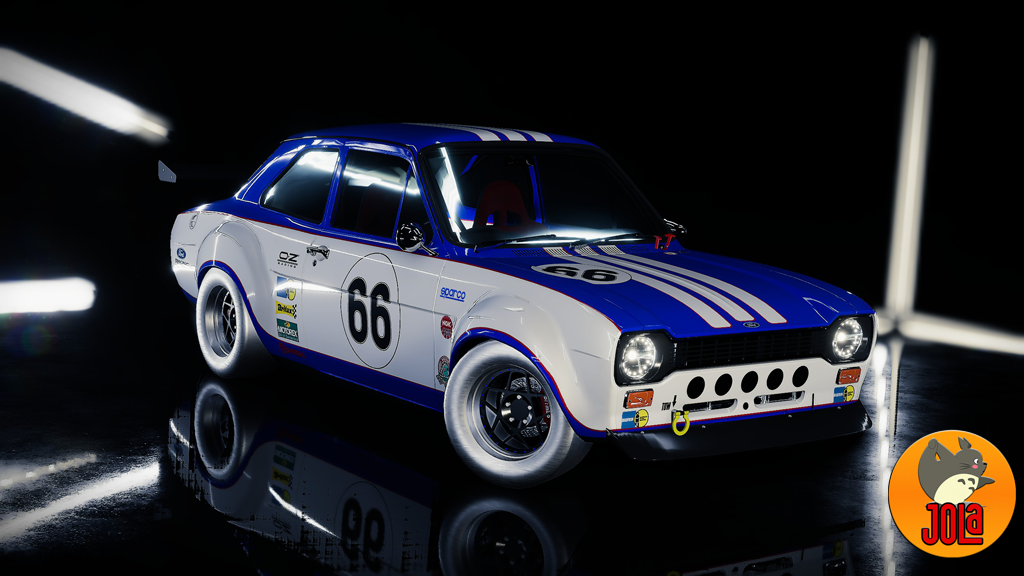 Livery Ford Escort RS MK1 - Race White #66