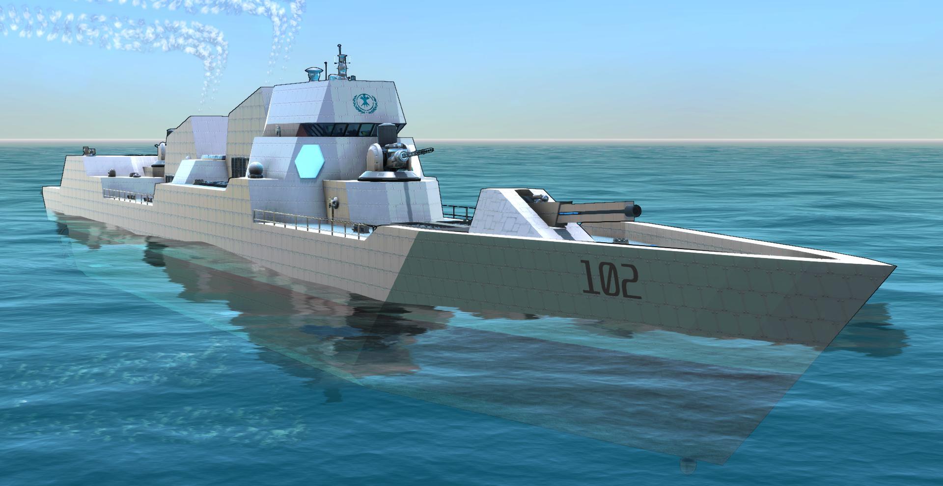 Ash Baker class guided missile destroyer