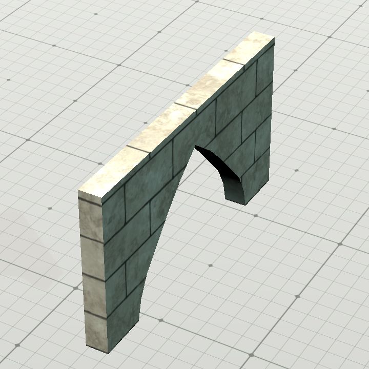 Gothic stone wall extension window V2