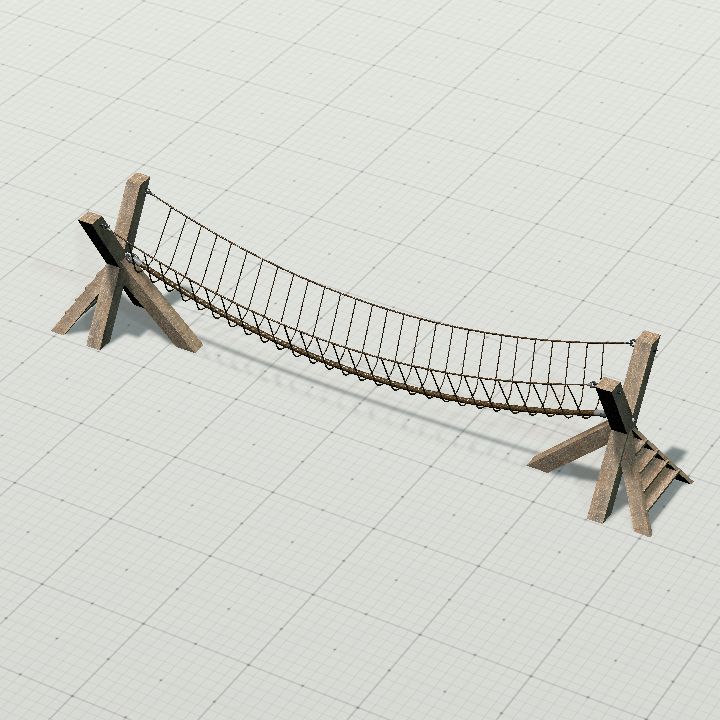 Short rope bridge