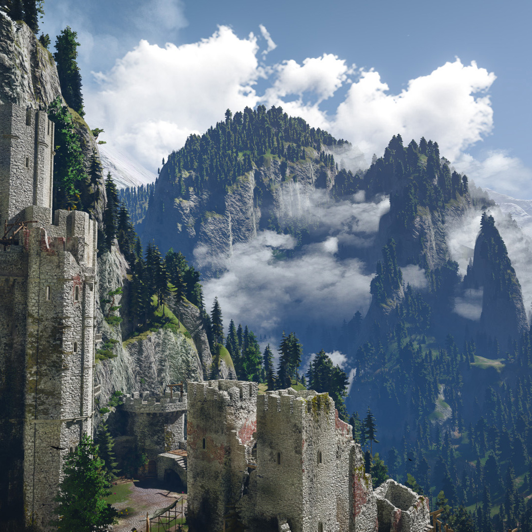 The Witcher 3 Kaer Morhen RTX