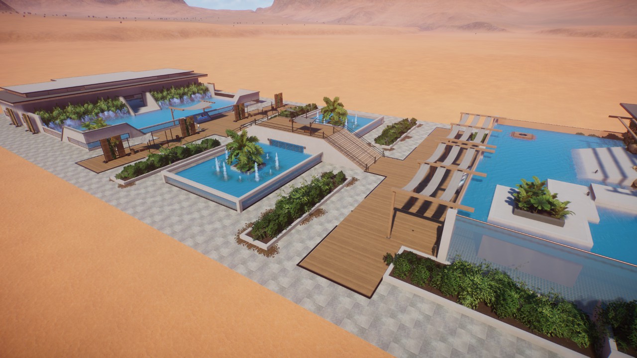 Aquatic Plaza and Habitat Starting Area By Adamup