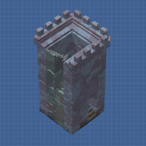 4x4 Walls (Right Stairs Section)