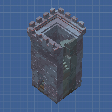 4x4 Walls (Left Stairs Section)