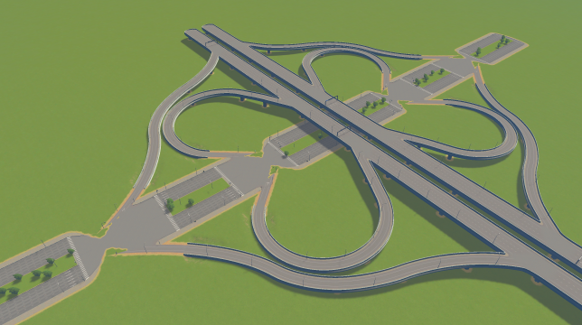 12 Lane Aterial-Freeway Clover preview
