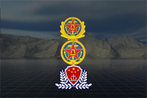 装饰物 人民海军 海警徽