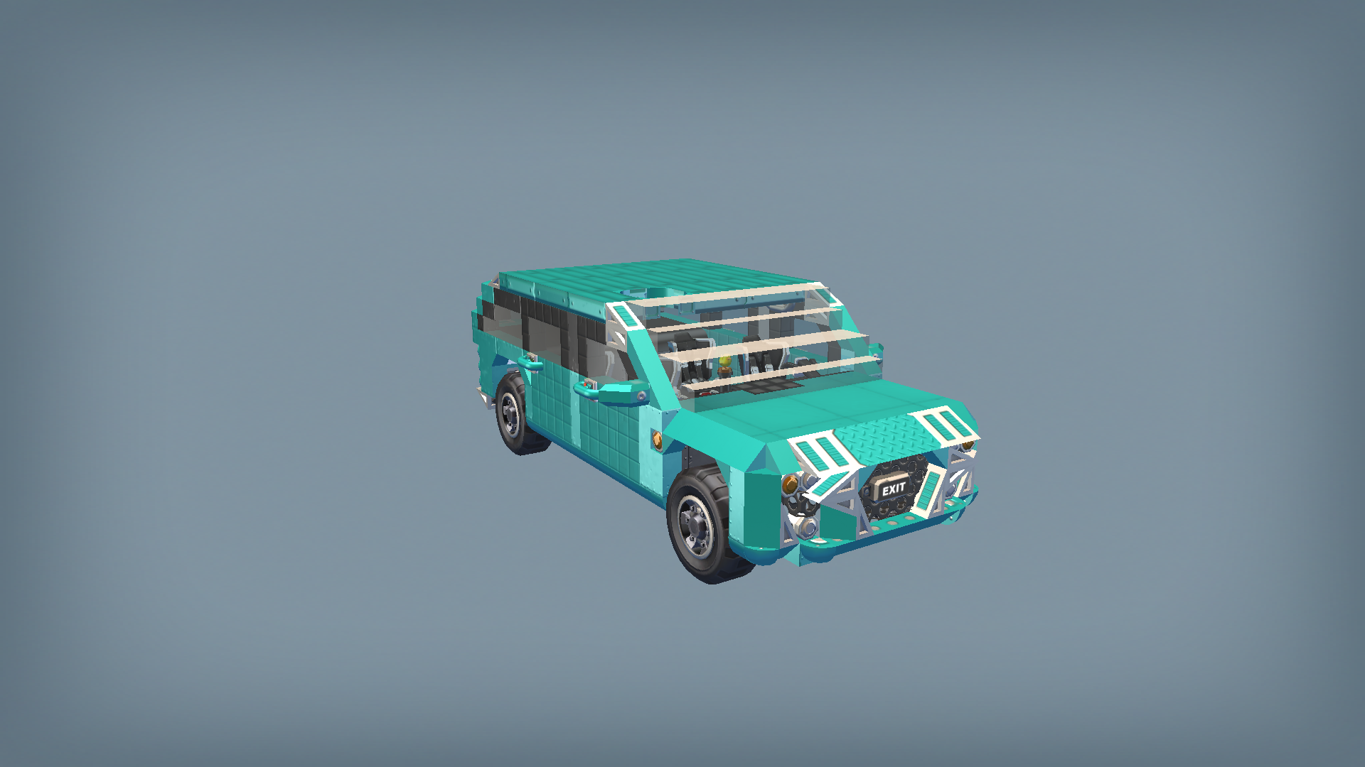Типо Audi A6 Station Wagon Stock Cyan