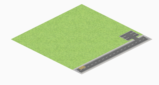 96x96 scenario with only 1 road