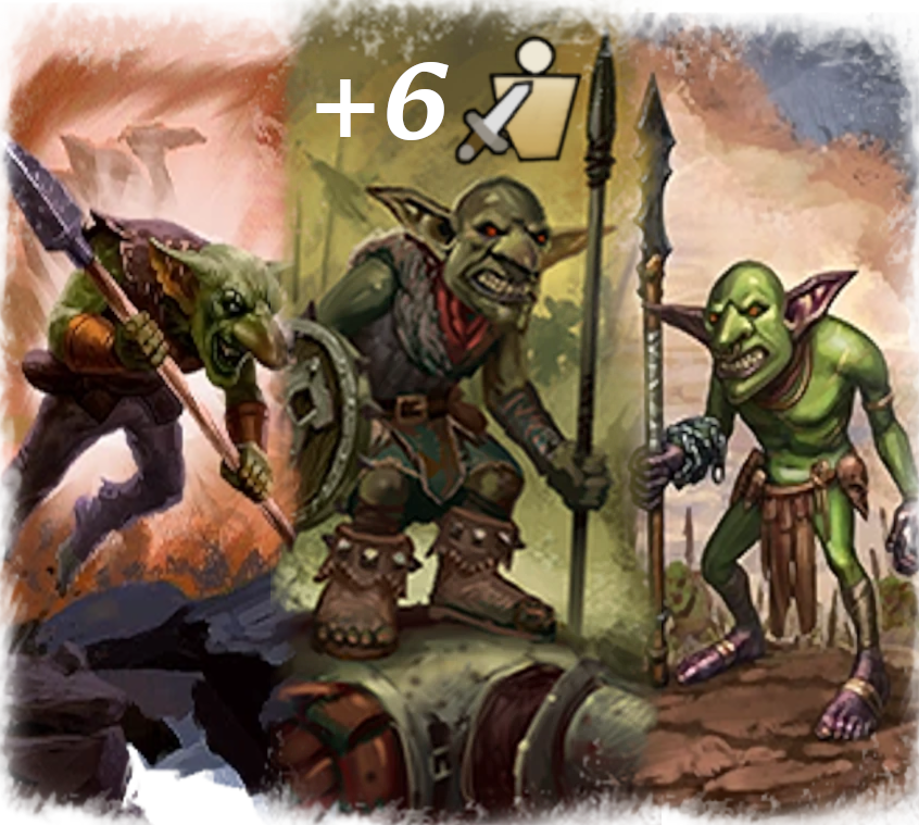 Goblins get bonus vs large