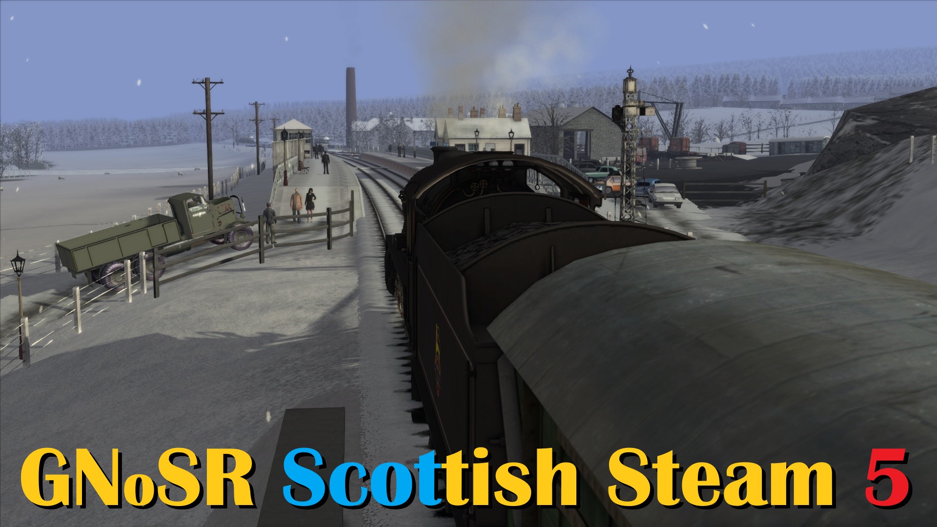 N.S1135 GNoSR Thompson B1 4-6-0 freight manoeuvres in the Snow