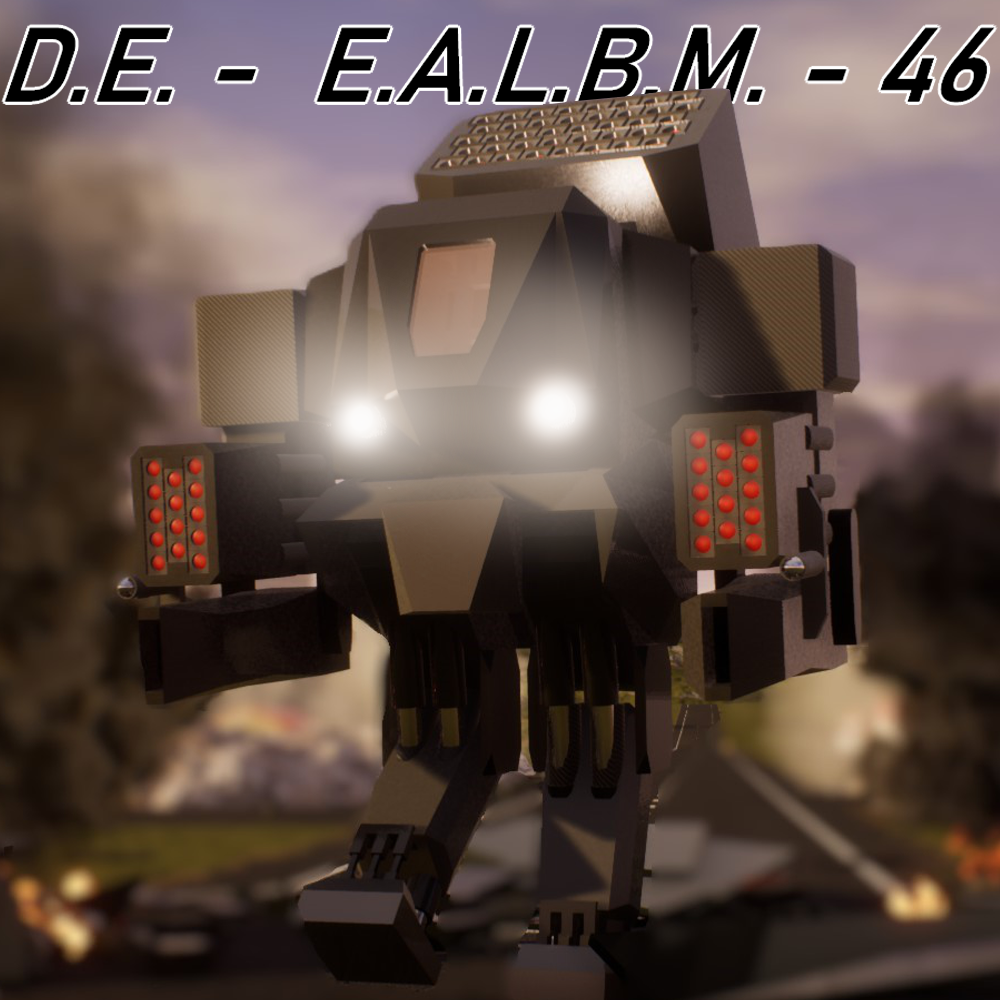 D.E - E.A.L.B.M. - 46 - Bipedal Mech | Battle Mode Friendly Mech |