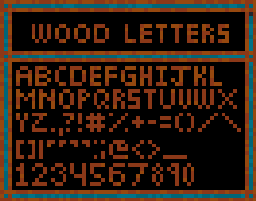 Wood Letters