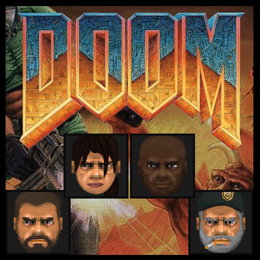 REUPLOADED: L4D1 DOOM Animated Icons of Survivors