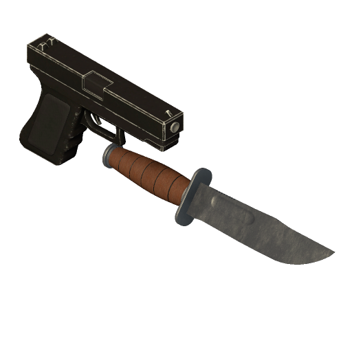 9mm pistol with bayonet
