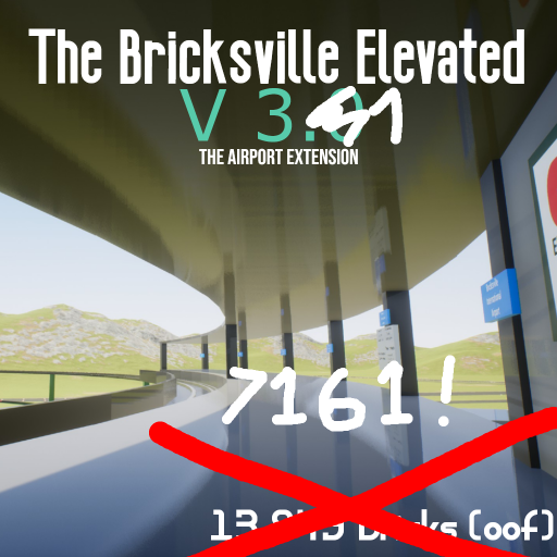 Elevated Subway Tracks For Bricksville V3.1 (LOW BRICK VERSION) preview
