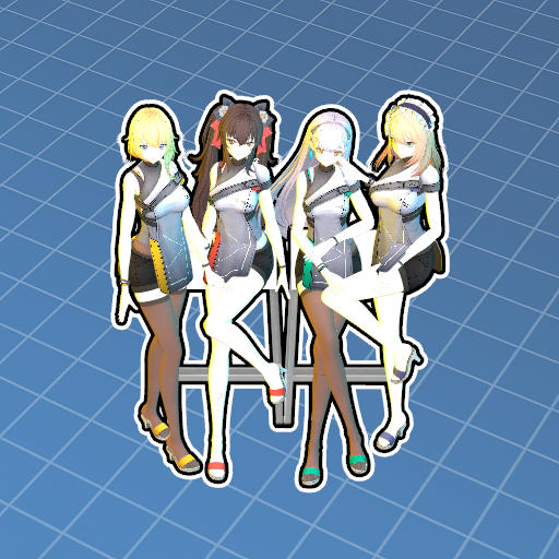 【少女前线2：追放】四人成行——【Girls' Frontline 2: Exilium】Four people in a row